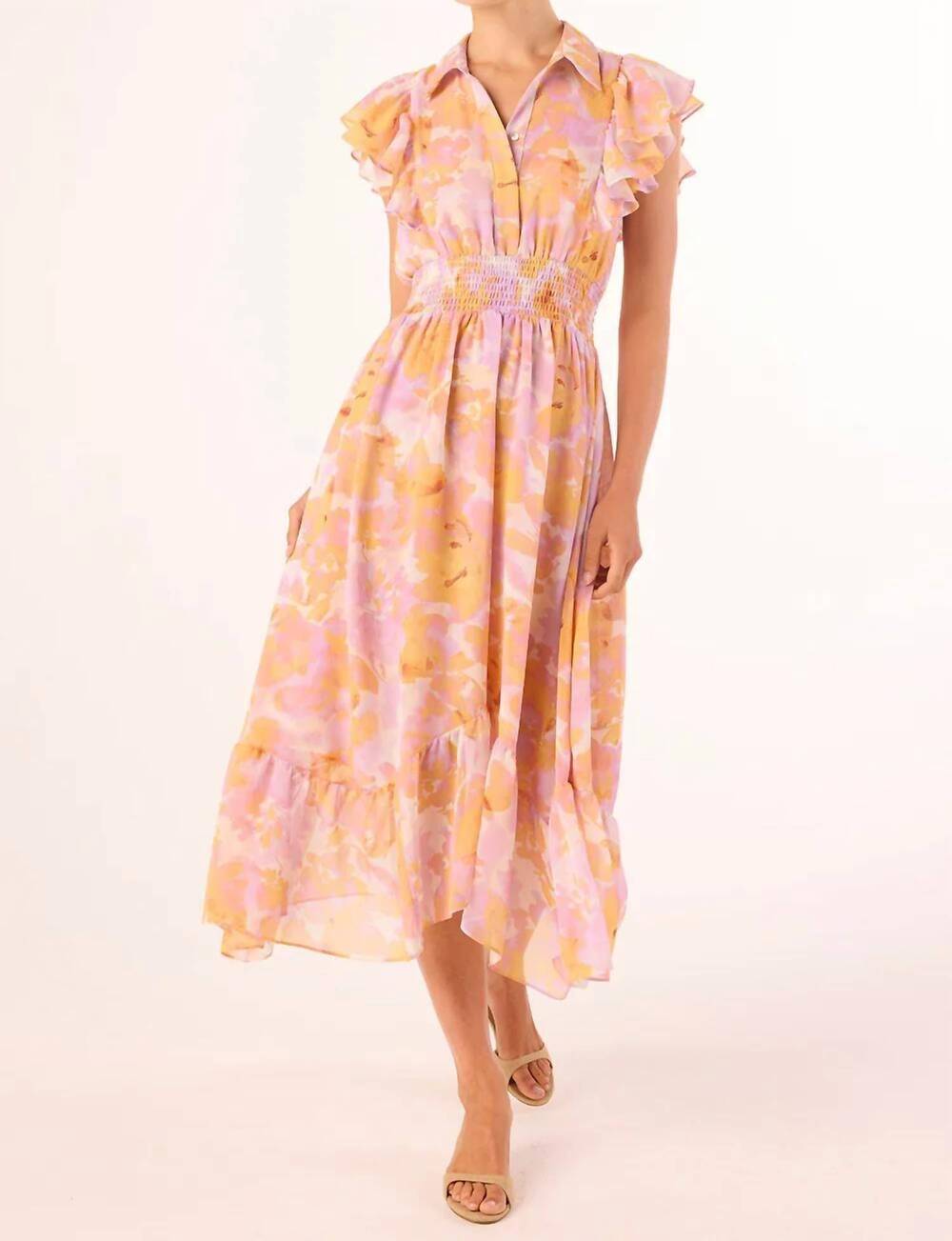 NEW MISA LOS ANGELES florencia midi dress in watercolor flora